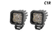 Universal Stage Series C1R White Flood Standard LED Pod Pair | Dirty Garage