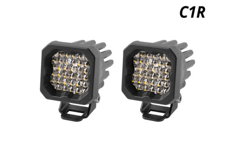 Universal Stage Series C1R White Flood Standard LED Pod Pair | Dirty Garage