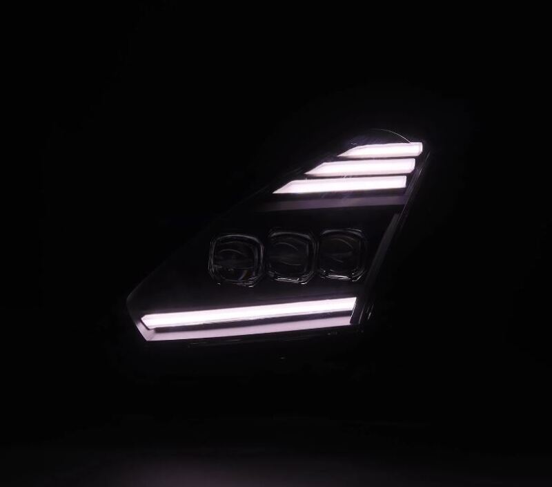2009-2025 GT-R Nova-Series LED Projector Black Headlights - View 3 | Dirty Garage
