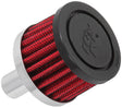 Universal Steel Base Crankcase Vent Filter .625in Vent OD x 2in OD x 1.5in Height | Dirty Garage