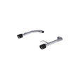 2015-2023 Mustang 2.3L EcoBoost 2.5" Axle Back Dual CF SS Tips Race Version | Dirty Garage