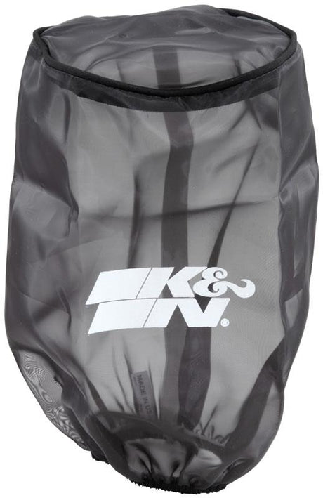 Universal Round Tapered Filter Wrap - Black - 6in Base ID x 4.625in Top ID x 9in Height | Dirty Garage