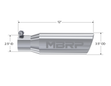 Universal 3" OD Angled Rolled End Tip 10" Length 2" Inlet - View 5 | Dirty Garage