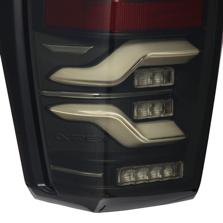 2016-2023 Tacoma Luxx-Series LED Tail Lights Black - View 2 | Dirty Garage