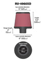 Universal Filter Universal Clamp-On Filter-Round Tapered 2.75in Flange ID x 6in Base OD x 5in Top OD | Dirty Garage