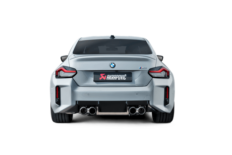 2023-2025 BMW M2 Slip-On Line Titanium - View 2 | Dirty Garage