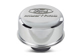 Universal Chrome Breather Cap w/Mustang Logo - View 2 | Dirty Garage