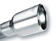 Borla Universal Polished Tip Single Oval Rolled Angle-Cut w/Clamp (inlet 2 1/2in. Outlet 4 1/4 x 3 1 | Dirty Garage