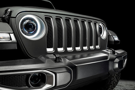 2018-2024 Wrangler Gladiator Oculus Bi-LED Projector Headlights Amber White Switchback - View 11 | Dirty Garage