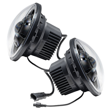 2007-2018 Wrangler JK  Oculus Series 7" Bi-LED Projector Headlights - View 3 | Dirty Garage