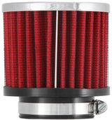 Universal 1.75in Flange ID x 3in OD x 2.5in H Chrome Finish Rubber Base Crankcase Vent Filter | Dirty Garage