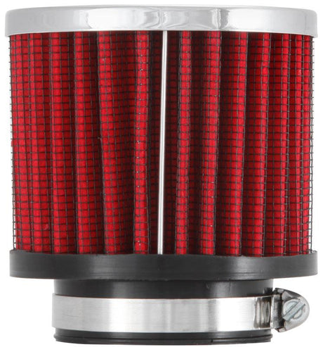 Universal 1.75in Flange ID x 3in OD x 2.5in H Chrome Finish Rubber Base Crankcase Vent Filter | Dirty Garage