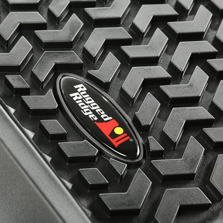 Rugged Ridge Floor Liner Front/Rear Black 2007-2018 Jeep Wrangler JK 4 Dr | Dirty Garage