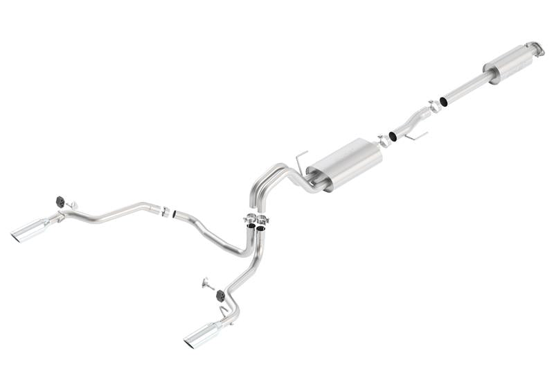 Borla 15-16 Ford F-150 2.7L/3.5L V6 / 5.0L V8 Ext. Cab Std. Bed CB Exh Touring Single Split Rear Ext | Dirty Garage