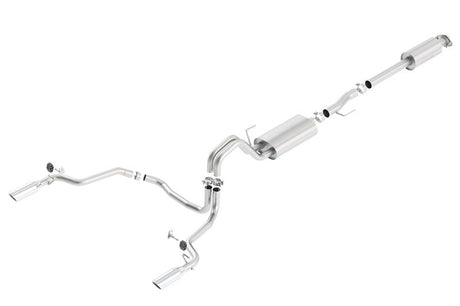 Borla 15-16 Ford F-150 2.7L/3.5L V6 / 5.0L V8 Ext. Cab Std. Bed CB Exh Touring Single Split Rear Ext | Dirty Garage
