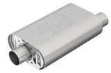 Borla CrateMuffler SBC Hot 350/383 2.5 inch Offset/Center 14in x 4.35in x 9in Oval Atak Muffler | Dirty Garage