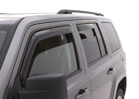 2007-2018 Patriot Front and Rear Window Deflectors Smoke 4-Piece | Dirty Garage