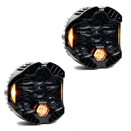 Universal DOT LP6 LED Auxiliary Light Pod Amber DRL Pair | Dirty Garage