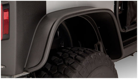 2007-2018 Wrangler 2-Door Flat Style Fender Flares 4pc - Black | Dirty Garage