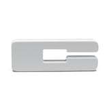 Universal Illuminated C Letter LED w/ Matte White Surface Finish | Dirty Garage