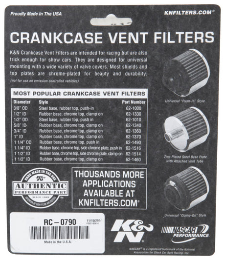 Universal Chrome Filter 1 3/8 inch FLG/2 1/2 inch Base/2 inch Top/2 1/4 inch Height - View 9 | Dirty Garage