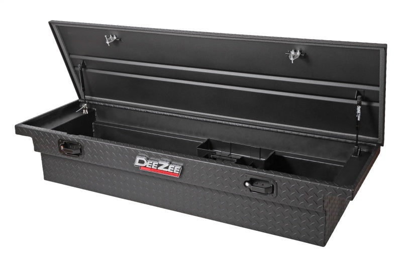 Dee Zee Universal Tool Box - Red Crossover - Single Lid Black BT Pull Handle (Low/Txt Blk) - View 5 | Dirty Garage