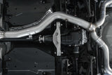 2015-2019 WRX STI 3" Dual Split Rear Exit Exhaust w 3.5" Tips Race Version - View 4 | Dirty Garage
