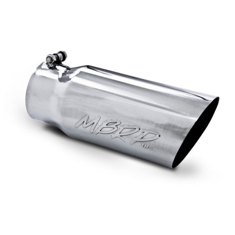 Universal 5 OD Angled Single Walled 4" Inlet 12" Length Tip | Dirty Garage