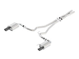 Borla Atak S Cat-Back 15-17 Ford Mustang GT 5.0L V8 MT/AT 2.5in pipe 4in tip (Black Chrome) | Dirty Garage