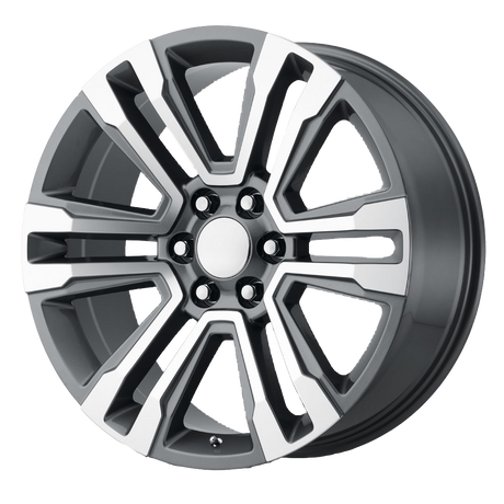 Performance Replicas PR182 Gunmetal Machined Wheel | Dirty Garage