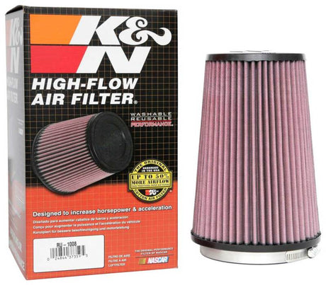 Universal Clamp-On Air Filter 4-1/2in FLG/5-7/8in B/4-1/2in T/8-3/8in H - View 3 | Dirty Garage