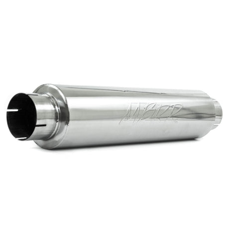 Universal Quiet Tone Muffler 4" Inlet Outlet 24" Body 6" Dia 30" Overall T304 | Dirty Garage
