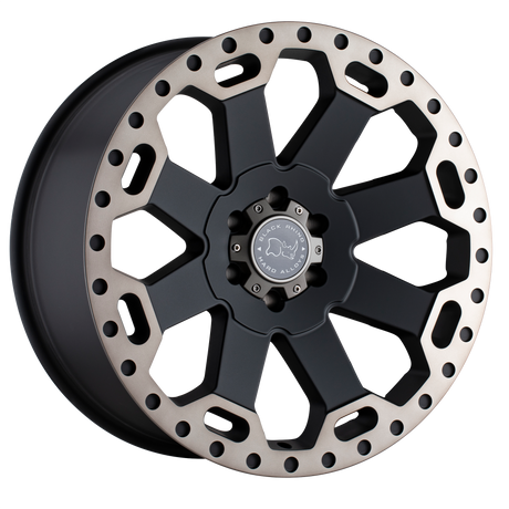 Black Rhino Warlord Matte Black w/ Machined Dark Tint Wheel | Dirty Garage