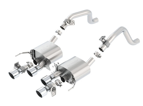 Borla 14-15 Chevy Corvette C7 6.2L RWD w/AFM &NPP S-Type Dual Round Rolled Center Rear Exit Exhaust | Dirty Garage