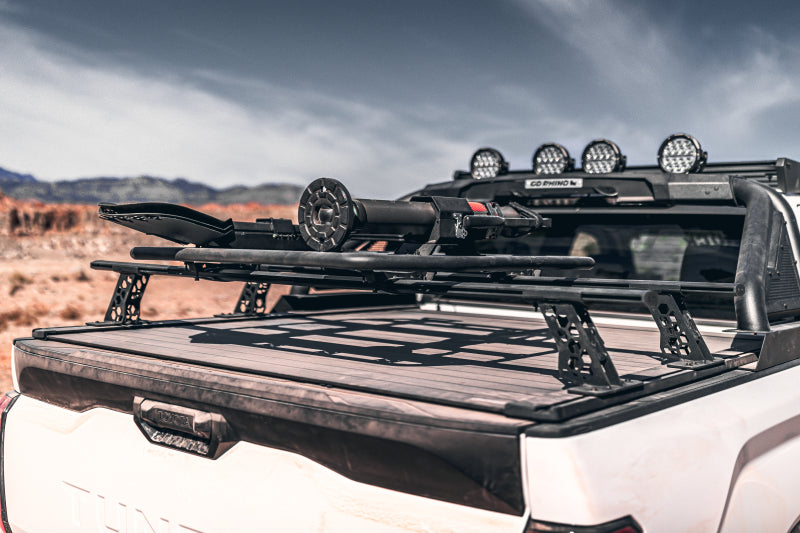 Go Rhino 15-22 Ford F-150 / 07-21 Toy. Tundra XRS Cross Bars Kit - Tex Blk (Attch Tonneau Cvr T-Trk) - View 17 | Dirty Garage