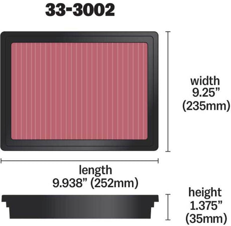 Universal 12 D-Max 2.5L L4 DSL Replacement Air Filter - View 5 | Dirty Garage