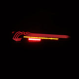 2020-2024 Supra Luxx-Series Laser Style LED Tail Lights Black - View 2 | Dirty Garage