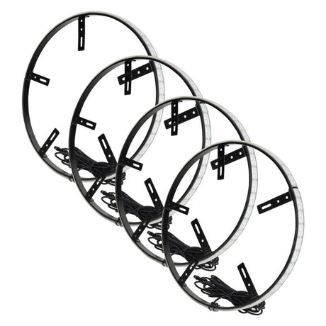 Universal LED Illuminated Wheel Rings 16.5" PLASMA ColorSHIFT w/ BC2 Bluetooth Controller | Dirty Garage