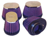Universal Chrome Filter 1.75in Flange ID/4in Length x 2.875in Width Base/2.75in Height | Dirty Garage