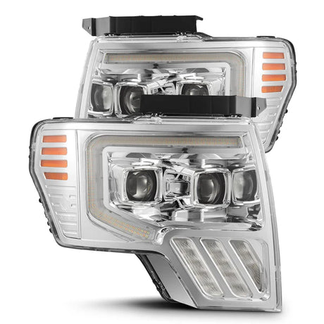 2009-2014 F-150 Luxx-Series LED Projector Chrome Headlights | Dirty Garage