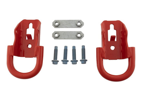 2015-2022 F-150 Tow Hooks - Red - View 3 | Dirty Garage
