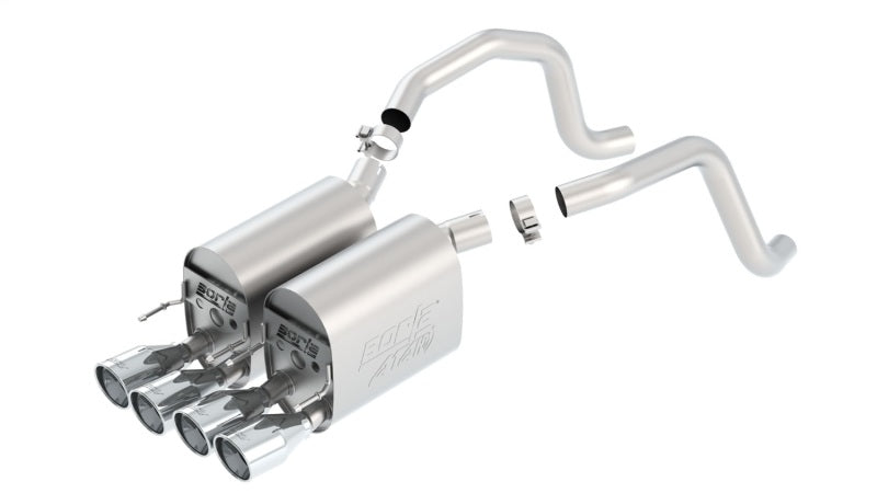 Borla 05-08 Chevrolet Corvette Coupe/Conv 6.0L/6.2L 8cyl Aggressive ATAK Exhaust (rear section only) | Dirty Garage
