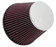Universal Round Tapered Universal Air Filter 6in Flange ID x 7.5in Base OD x 4.5in Top OD x 6in H | Dirty Garage