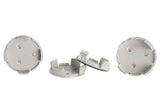 Universal Ford Truck/SUV Black And Chrome Wheel Center Cap Kit - View 3 | Dirty Garage