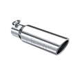 Universal 3" OD Angled Rolled End Tip 10" Length 2" Inlet | Dirty Garage