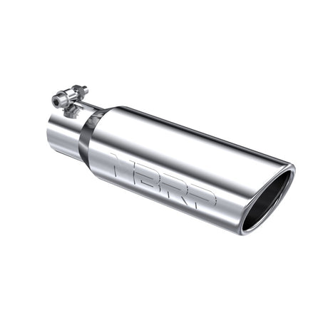 Universal 3" OD Angled Rolled End Tip 10" Length 2" Inlet | Dirty Garage