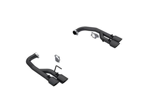 2024-2026 Mustang GT 5.0L 2.5" Dual Rear Axle-Black Tips Black Coated Exhaust | Dirty Garage