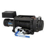 Universal 18k 12V DC Tiger Shark 18000SR Winch w/ Black Synthetic Rope | Dirty Garage