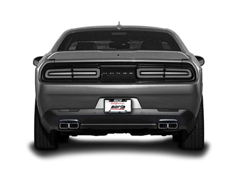 Borla 15-16 Dodge Challenger R/T 5.7L Dual Rectangle Angle Cut Dual Split Rear Exit ATAK Exhaust - View 5 | Dirty Garage