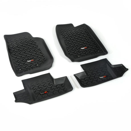 Rugged Ridge Floor Liner Front/Rear Black 2007-2018 Jeep Wrangler JK 2 Dr | Dirty Garage